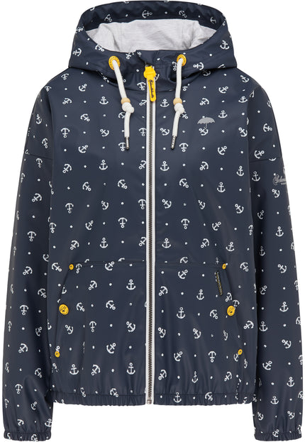 Schmuddelwedda Women's Rain Jacket With Anchor Print