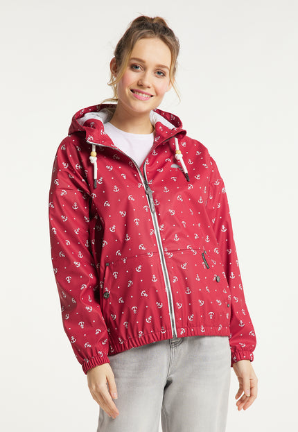 Schmuddelwedda Women's Rain Jacket With Anchor Print