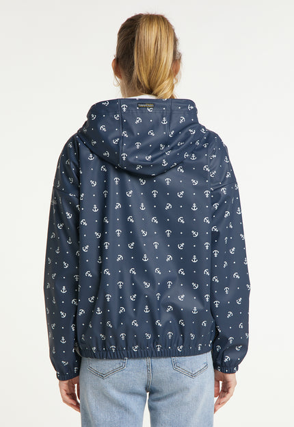 Schmuddelwedda Women's Rain Jacket With Anchor Print