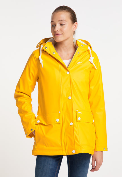 ICEBOUND Women's Rain Jacket With Faux Fur Lining