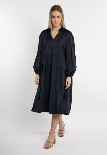 Weites Midikleid für Damen von Dreimaster Klassik