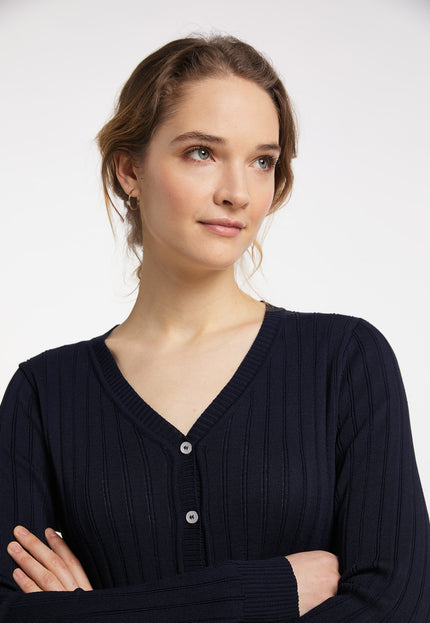 Dreimaster maritim Damen Cardigan mit Knopf