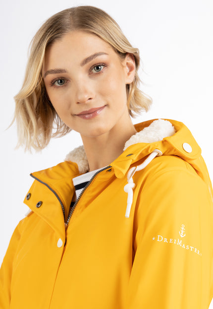 DreiMaster Maritim Women's Raincoat With Teddy Lining