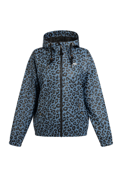 Schmuddelwedda Women's Rain Jacket With Leopard Print