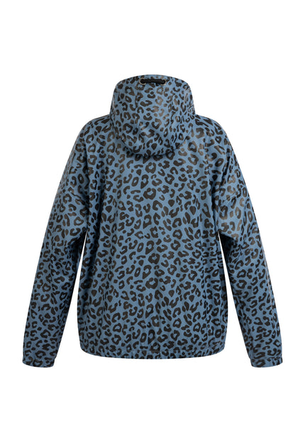 Schmuddelwedda Women's Rain Jacket With Leopard Print