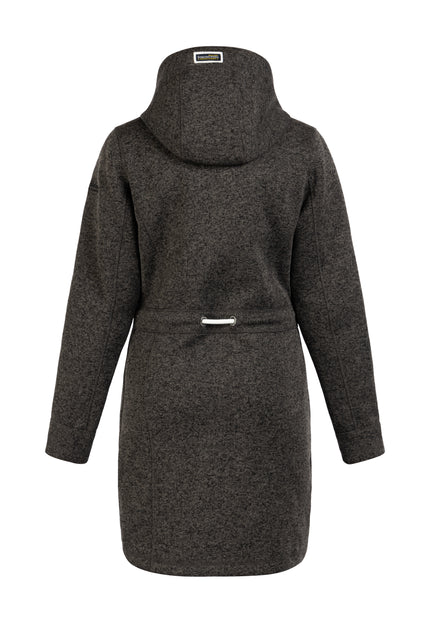 Schmuddelwedda Damen Strickfleece Mantel