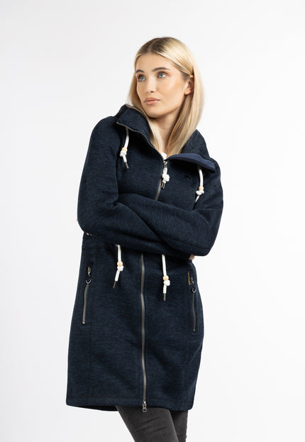 Schmuddelwedda Damen Strickfleece Mantel