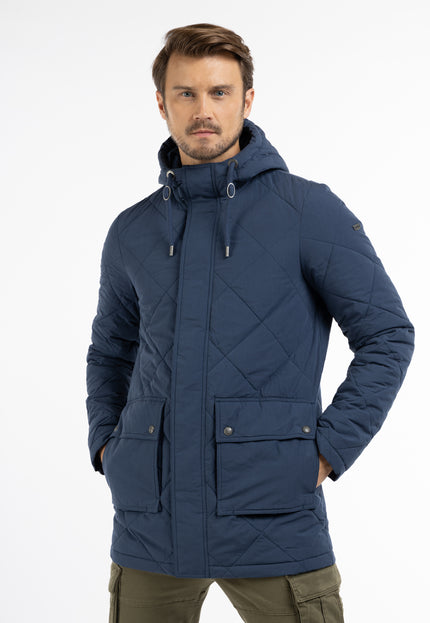 Dreimaster Vintage Herren-Übergangsjacke mit leichter Wattierung