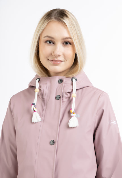 Schmuddelwedda Damen Regenjacke mit Kunstfellfutter