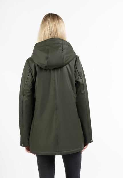 Schmuddelwedda Women's Rain Jacket With Faux Fur Lining