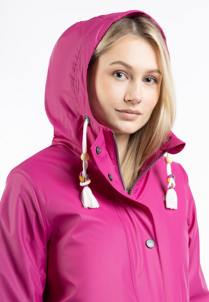 Schmuddelwedda Damen Regenjacke mit Kunstfellfutter