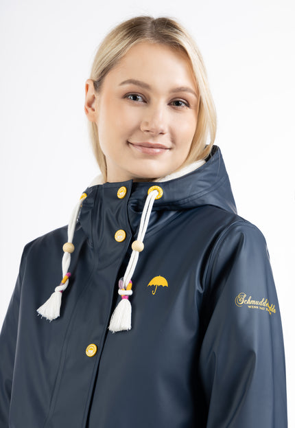 Schmuddelwedda Damen Regenjacke mit Kunstfellfutter