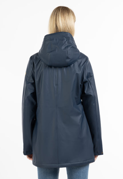 Schmuddelwedda Damen Regenjacke mit Kunstfellfutter