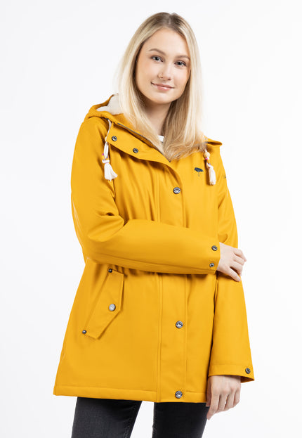 Schmuddelwedda Women's Rain Jacket With Faux Fur Lining