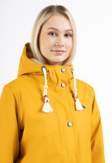 Schmuddelwedda Women's Rain Jacket With Faux Fur Lining