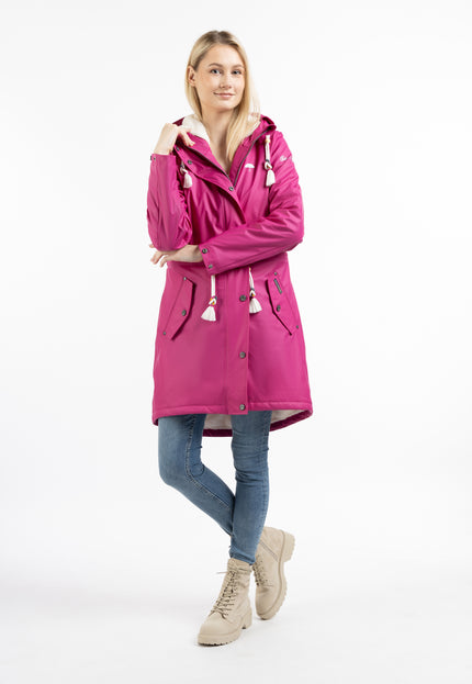 Schmuddelwedda Women's Raincoat With Faux Fur Lining