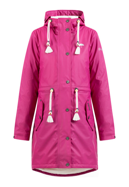 Schmuddelwedda Women's Raincoat With Faux Fur Lining