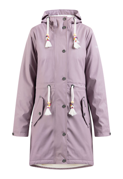 Schmuddelwedda Women's Raincoat With Faux Fur Lining