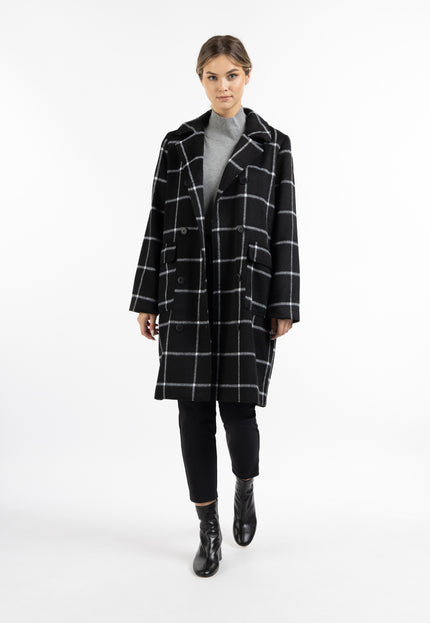 Dreimaster Klassik Women's Transitional Coat Made Of Wool Blend