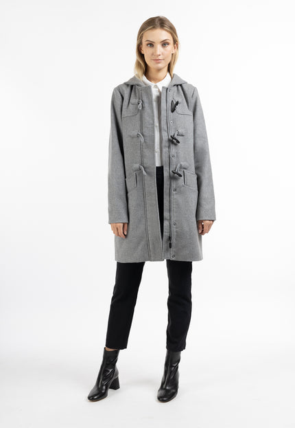 Dreimaster Klassik Damen-Dufflecoat aus Wollmischung