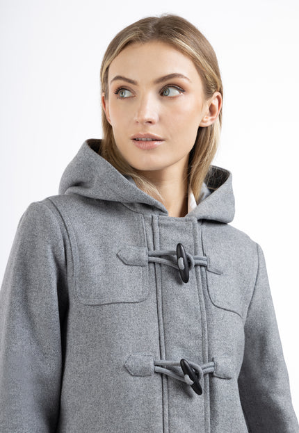 Dreimaster Klassik Damen-Dufflecoat aus Wollmischung