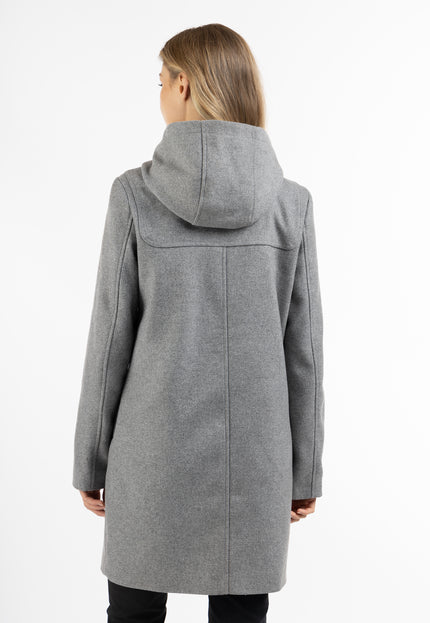 Dreimaster Klassik Damen-Dufflecoat aus Wollmischung