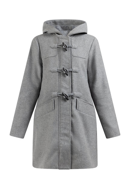 Dreimaster Klassik Damen-Dufflecoat aus Wollmischung