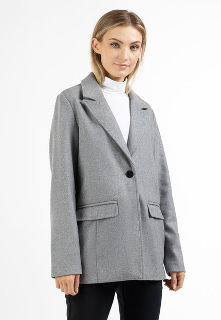 Dreimaster Klassik Damen-Blazer aus langer Wollmischung