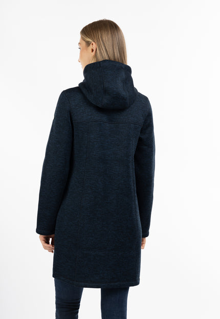 DreiMaster Maritim Women's Knitted Fleece Duffle Coat