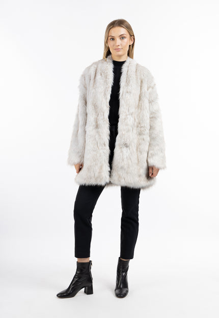 Dreimaster Klassik Women's Faux Fur Coat