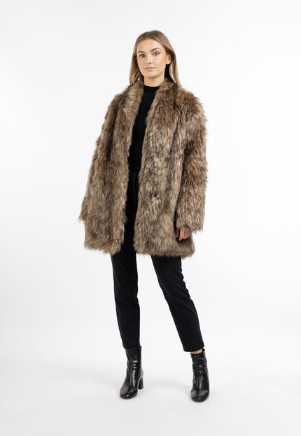 DreiMaster Klassik Women's Faux Fur Coat