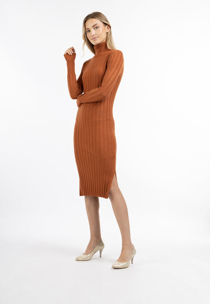 DreiMaster Klassik Women's Knit Long Sleeve Midi Dress