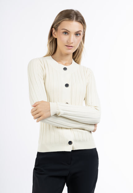 Dreimaster Klassik Damen-Cardigan mit Knöpfen