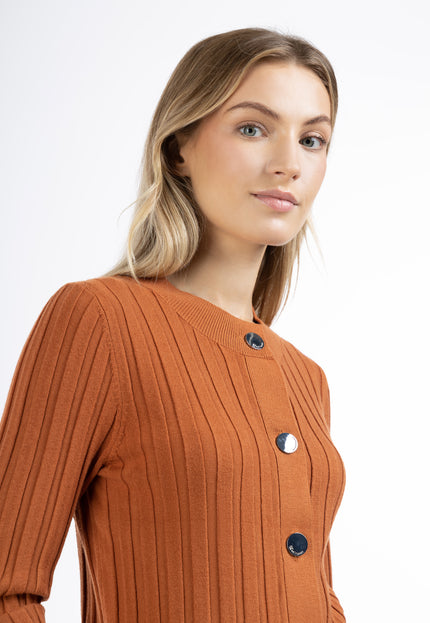 Dreimaster Klassik Damen-Cardigan mit Knöpfen