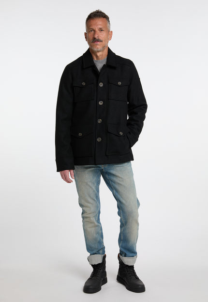 Dreimaster Vintage Men's Transitional Jacket Made From A Wool Blend