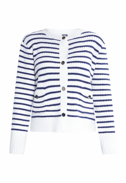 Dreimaster maritim Damenstrickjacke mit Knopf