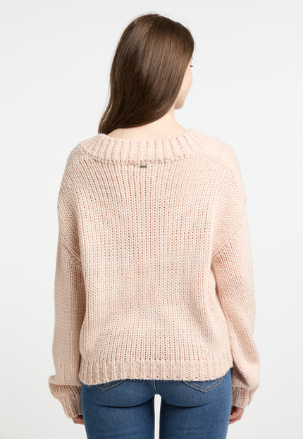 Dreimaster Vintage Damen Grobstrickpullover