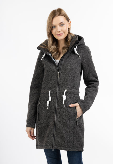 ICEBOUND Damen Strickfleece-Mantel