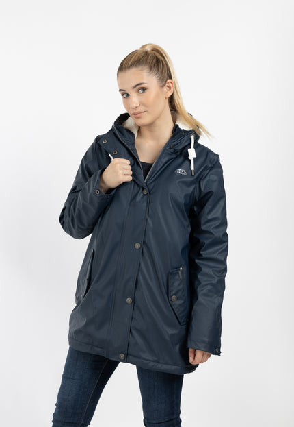 ICEBOUND Damen Regenjacke mit Teddyfutter