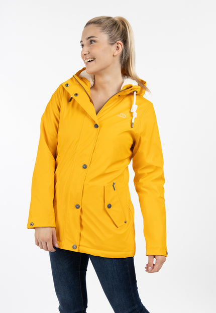 ICEBOUND Damen Regenjacke mit Teddyfutter