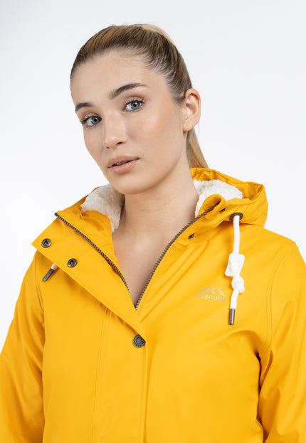 ICEBOUND Damen Regenjacke mit Teddyfutter