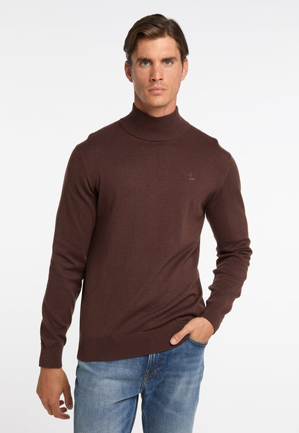 Dreimaster klassik Men's Basic Fine Knit Sweater