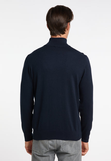 Dreimaster klassik Men's Basic Fine Knit Sweater