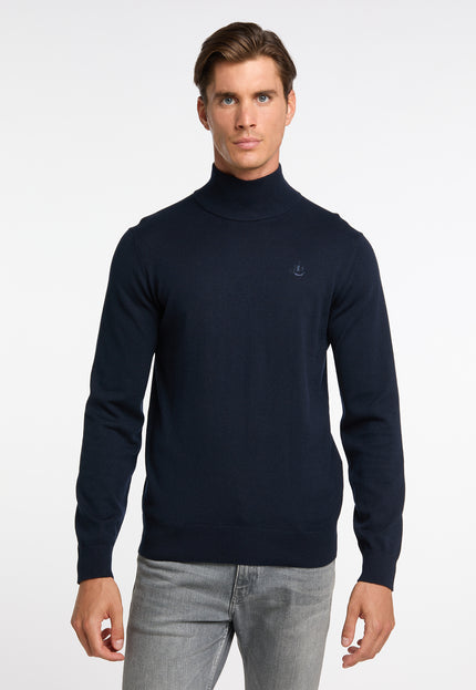 Dreimaster klassik Men's Basic Fine Knit Sweater