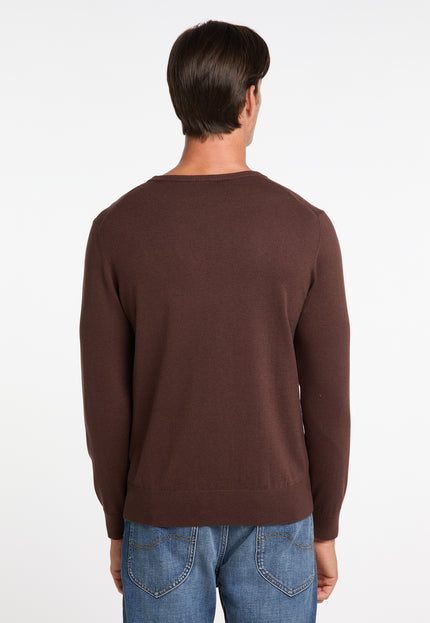 DreiMaster Klassik Men's Basic Fine Knit Sweater