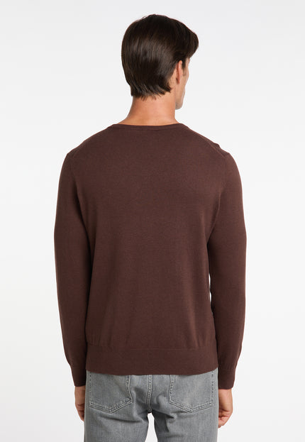 Dreimaster klassik Men's Basic Fine Knit Sweater