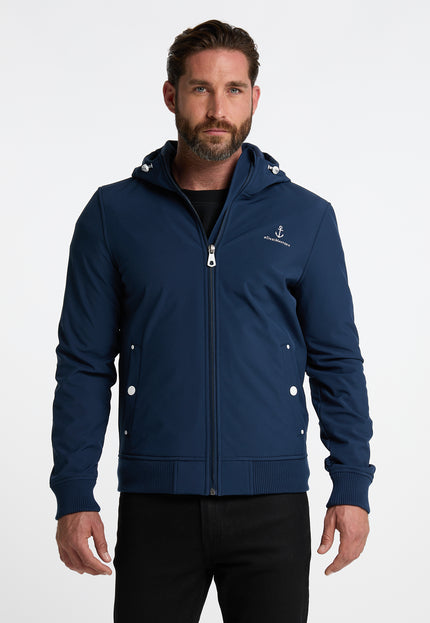 Męska bluza typu softshell Dreimaster morska