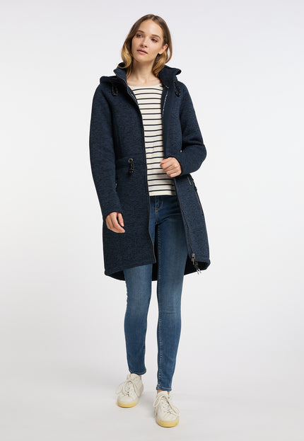 Schmuddelwedda Damen Strickfleece Mantel