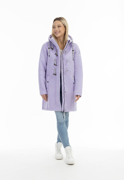 Schmuddelwedda Damen Strickfleece Duffle Coat