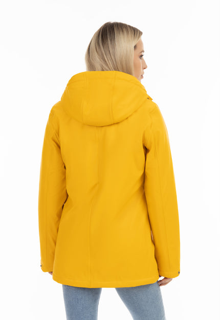 Schmuddelwedda Damen Regenjacke mit Kunstfellfutter